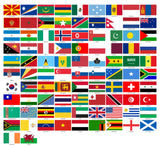 Flags Of The World Stickers - 200 Pack