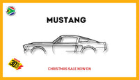 Mustang Vintage Detailed Silhouette Metal Wall Art