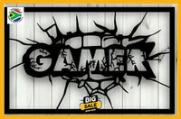 Gamer Fist Punch Wall Art Dog Kennel & Run Accessories