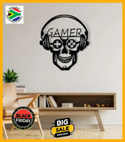 Gamer Skull Design Wall Art Art