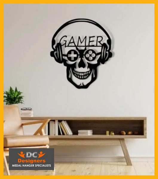 Gamer Skull Design Wall Art Art
