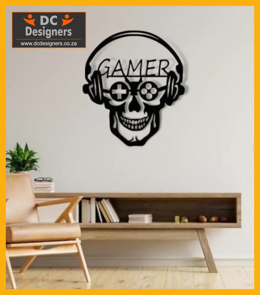 Gamer Skull Design Wall Art Art