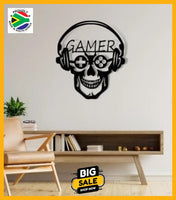 Gamer Skull Design Wall Art Art