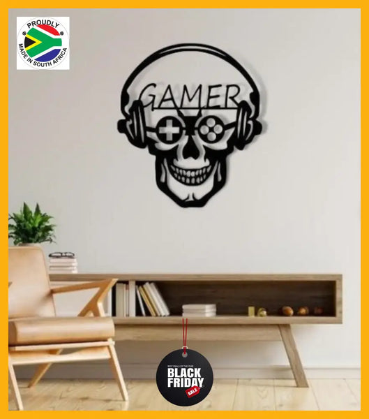 Gamer Skull Design Wall Art Art