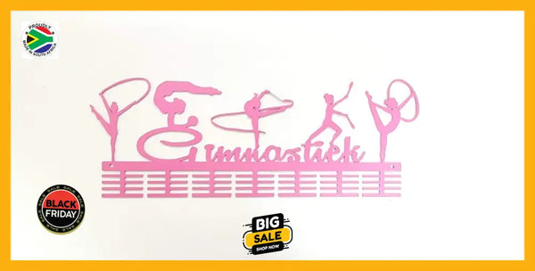 Gimnastiek Rhythmic Mixed 56 Tier Medal Hanger Pink Sports Medal Hangers