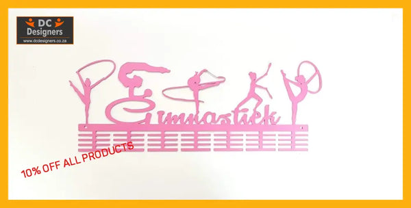 Gimnastiek Rhythmic Mixed 56 Tier Medal Hanger Pink Sports Medal Hangers