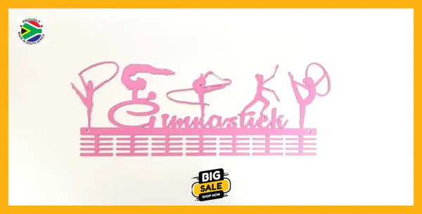 Gimnastiek Rhythmic Mixed 56 Tier Medal Hanger Pink Sports Medal Hangers