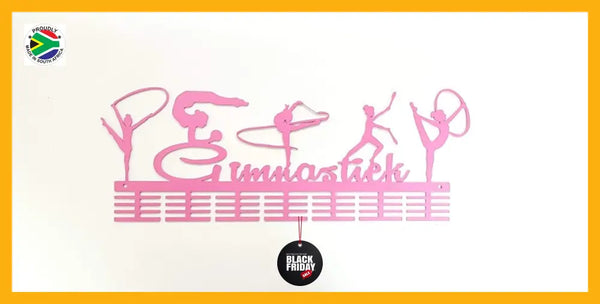 Gimnastiek Rhythmic Mixed 56 Tier Medal Hanger Pink Sports Medal Hangers