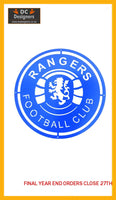 Glasgow Rangers Football Club Crest Mounted Wall Art Design