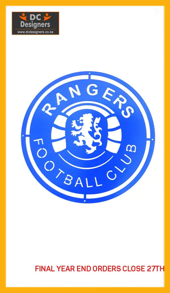 Glasgow Rangers Football Club Crest Mounted Wall Art Design