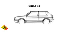 Golf 2 Detailed Silhouette Metal Wall Art