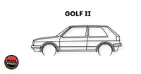 Golf 2 Detailed Silhouette Metal Wall Art