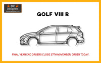 Golf 8R Detailed Silhouette Metal Wall Art