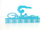 Gymnastics Ball 48 Tier Medal Hanger Blue Turquoise Sports Medal Hangers