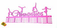 Gymnastics Figurines 48 Tier Medal Hanger Pink Sports Medal Hangers