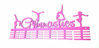 Gymnastics Figurines 48 Tier Medal Hanger Pink Sports Medal Hangers