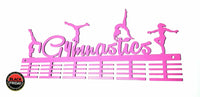 Gymnastics Figurines 48 Tier Medal Hanger Pink Sports Medal Hangers