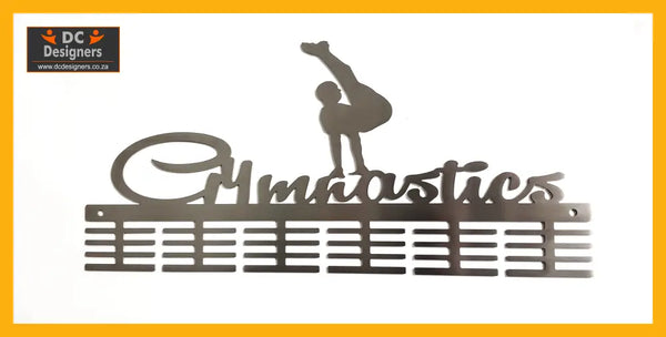 Gymnastics Male 48 Tier Medal Hanger Stainless Steel Brush Finish Sports Medal Hangers