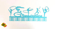 Gymnastics Rhythmic Mixed 56 Tier Medal Hanger Blue Turquoise Sports Medal Hangers