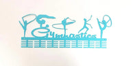 Gymnastics Rhythmic Mixed 56 Tier Medal Hanger Blue Turquoise Sports Medal Hangers