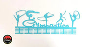 Gymnastics Rhythmic Mixed 56 Tier Medal Hanger Blue Turquoise Sports Medal Hangers