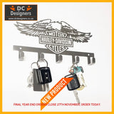 Harley Davidson Design 5 Hook Key Home Décor