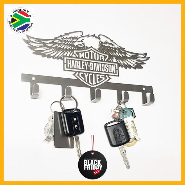 Harley Davidson Design 5 Hook Key Home Décor