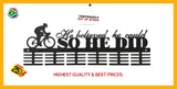 He Believed He Could Cycling 48 Tier Medal Hanger Black Sports Medal Hangers