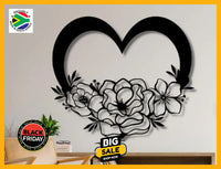 Heart With Flowers Wall Art