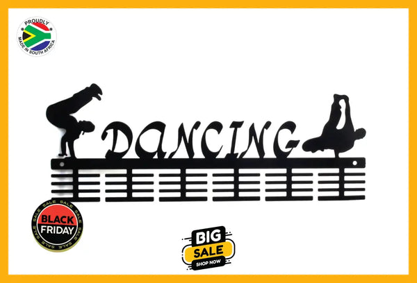 Hip Hop Dancing 48 Tier Medal Hanger Black Sports Medal Hangers