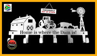 Home Is Where The Dam Is! 6 Hook Key Hook Hooks