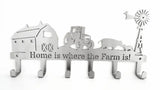 Home Is Where The Farm Is! 6 Hook Key Hook Hooks