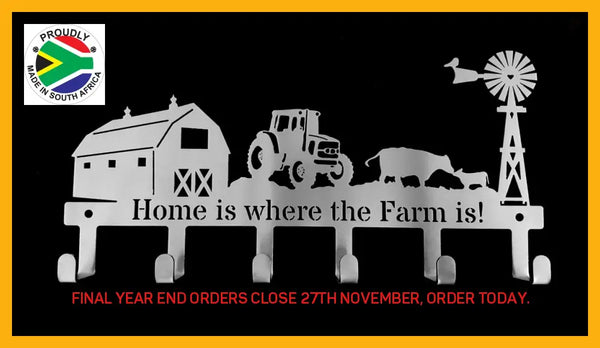 Home Is Where The Farm Is! 6 Hook Key Hook Hooks