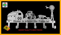 Home Is Where The Farm Is! 6 Hook Key Hook Hooks