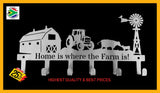 Home Is Where The Farm Is! 6 Hook Key Hook Hooks