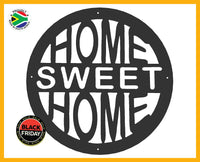 Home Sweet Wall Art Black Large