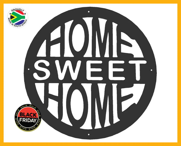 Home Sweet Wall Art Black Large