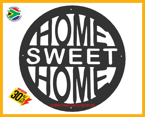 Home Sweet Wall Art Black Large