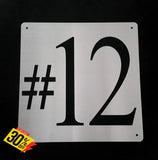 House Number Sign Wall Art