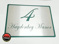 House Sign With Backing Plate