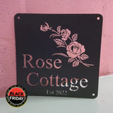 House Signs - Flower Designs