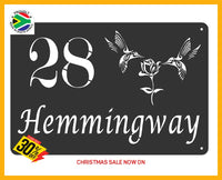 Humming Bird House Sign Wall Art