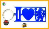 I Love Chelsea Key Ring Blue Key Rings