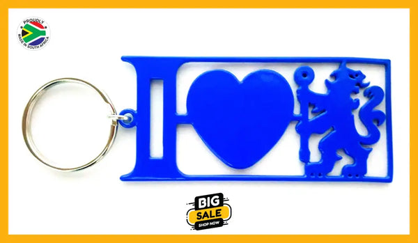 I Love Chelsea Key Ring Blue Key Rings