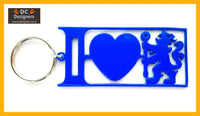 I Love Chelsea Key Ring Blue Key Rings