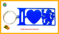 I Love Chelsea Key Ring Blue Key Rings