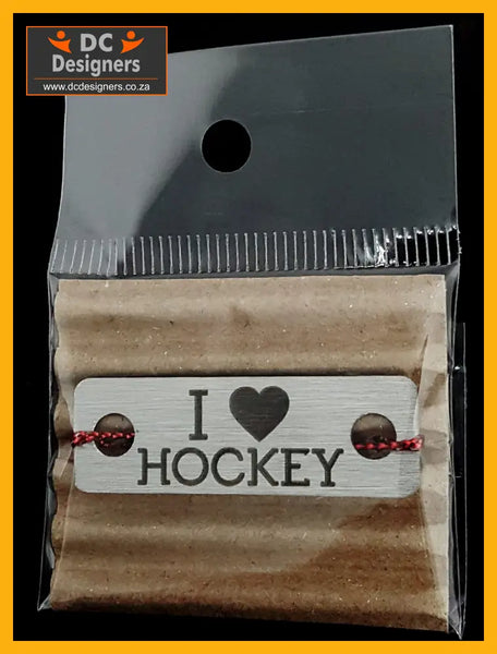 I Love Hockey Individual Shoelace Tag Shoe Lace Tags