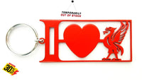 I Love Liverpool Key Ring Red Rings