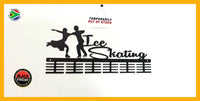 Ice Skating 48 Tier Medal Hanger Black Sports Medal Hangers