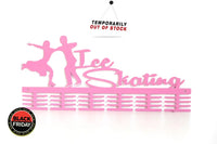 Ice Skating 48 Tier Medal Hanger Pink Sports Medal Hangers